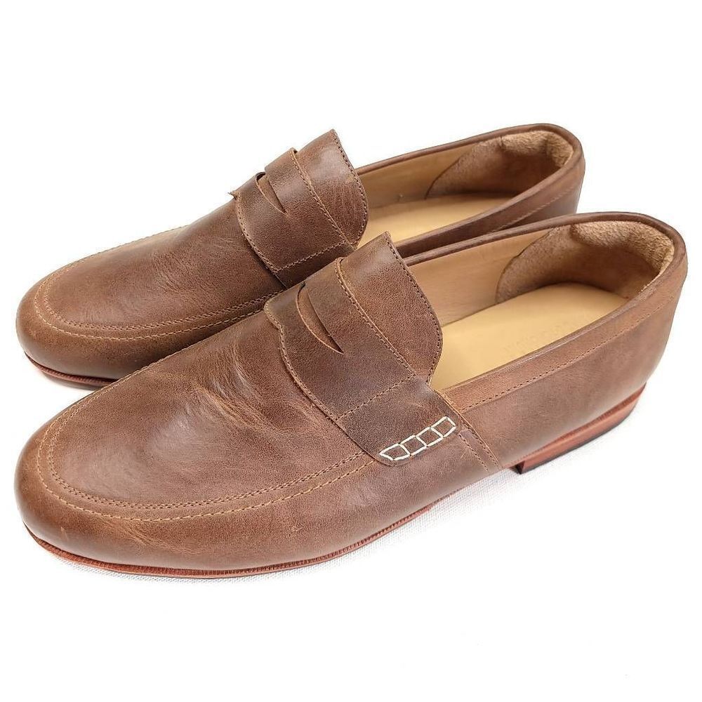 Adelante Shoe Co. Men's Luca Caramel Penny Loafer Mens Size 13.5 4E X-Wide